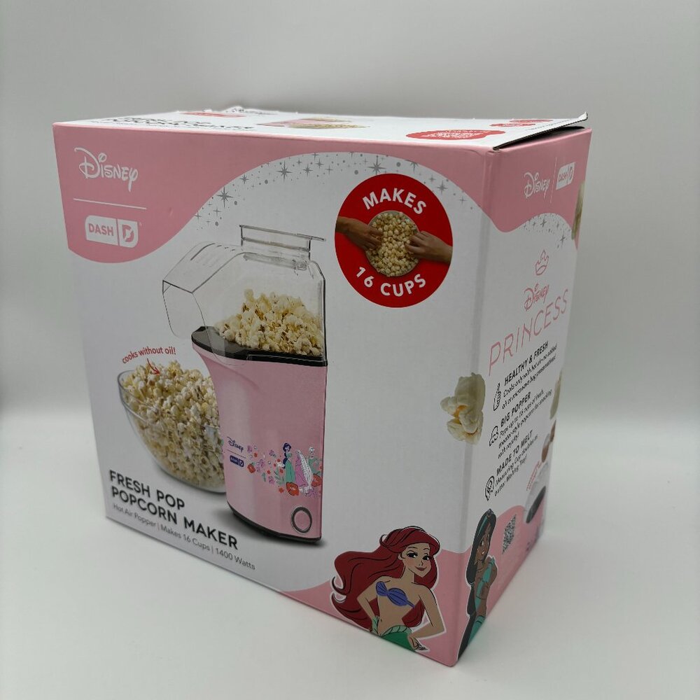 Disney Dash Princess Fresh Pop Popcorn Maker NEW Pink Valentines